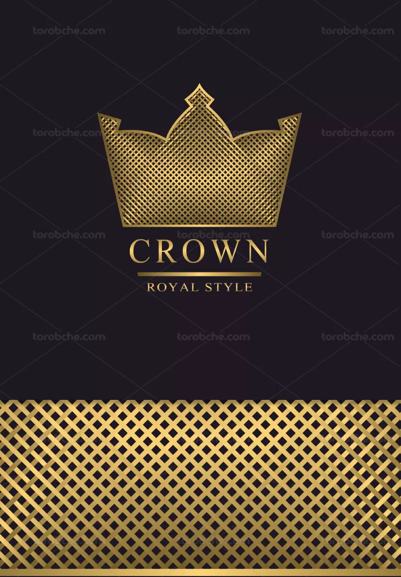 وکتور لوگو تاج سلطنتی | گرافیک با طعم تربچه