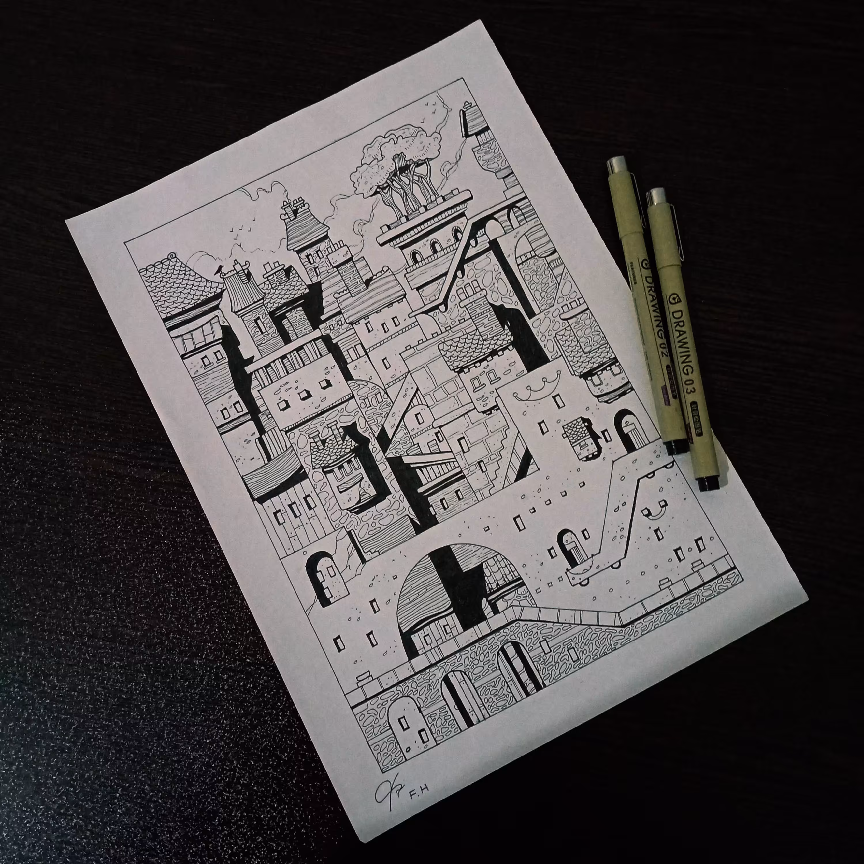 طراحی راپید . نمونه برگ خیزان . 