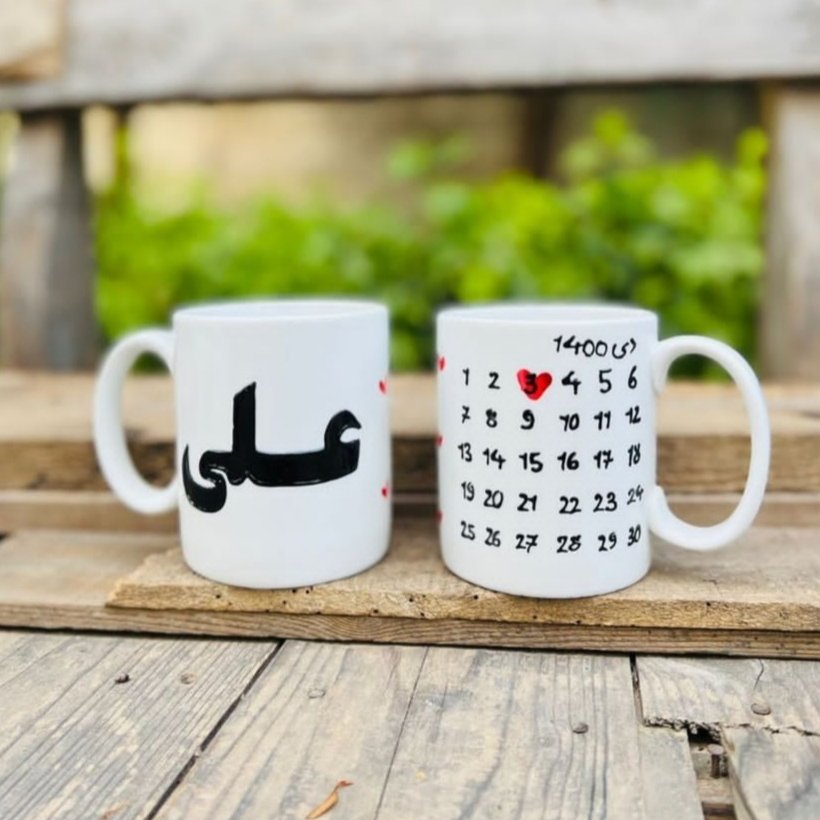 لیوان طرح برجسته(دو طرف کار شده )