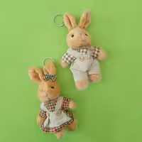 آویز  خرگوش دختر و پسر لباسدار اورجینال