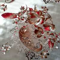 سفره پشت نخی عرض 140 طلاکوب 