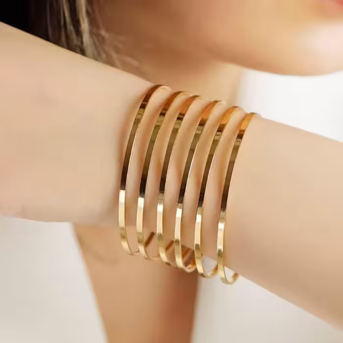 النگو آینه ای مارک ysx پک سه تایی