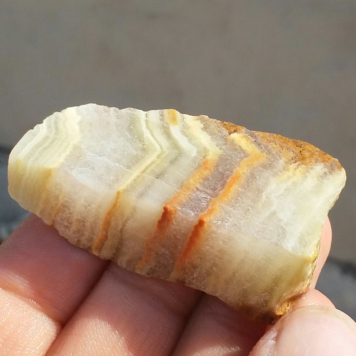 اسلایس سنگ راف مرمر  رنگین کمانی حبه شده 100 در 100 طبیعی شاهکار خلقت کد 11407