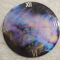 ساعت رزین مدل کهکشان هدیه خاص