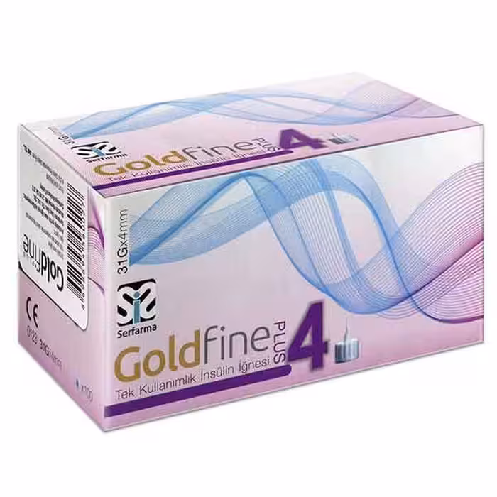 سرسوزن قلم انسولین 4 میل گلدفاین Goldfine 31G-4mm