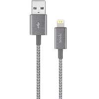 کابل MOSHI موشی LIGHTNING لایتنینگ 1.2 متری مدل Integra Cable Lightning to USB-A خاکستری - Hiapple.ir