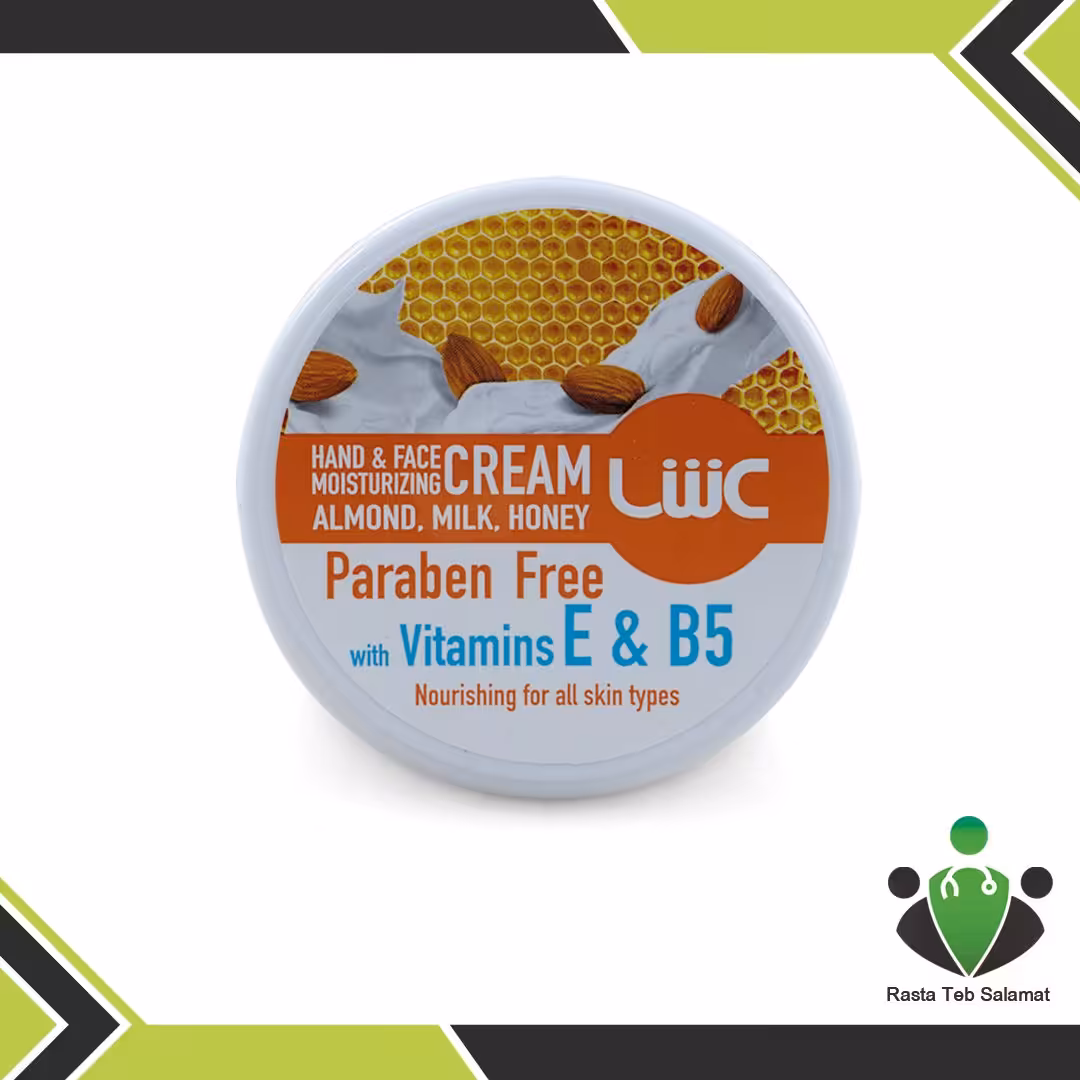 کرم مرطوب کننده دست و صورت عش با عصاره شیر عسل بادام