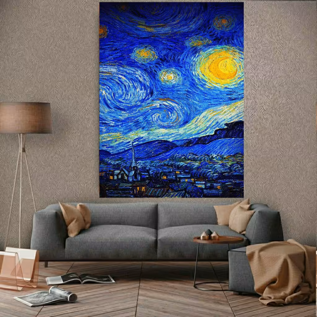 تابلو بوم خاص طرح ون گوگ 