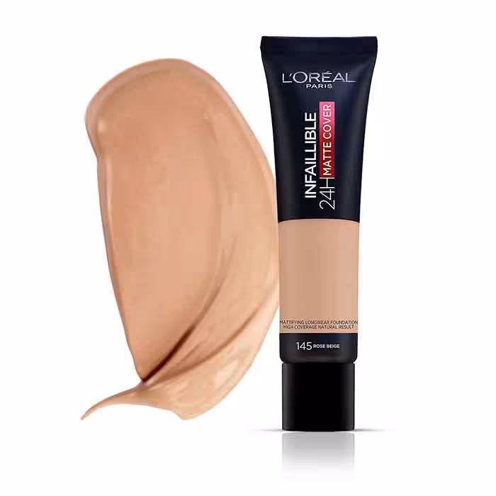 کرم پودر اینفائیبل 24 ساعته لورآل شماره 145