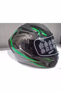 کلاه کاسکت موتورسیکلت چند رنگ موتور ایمنی Pro 801 Lead Green با عینک آفتابی ام تی اس MTS