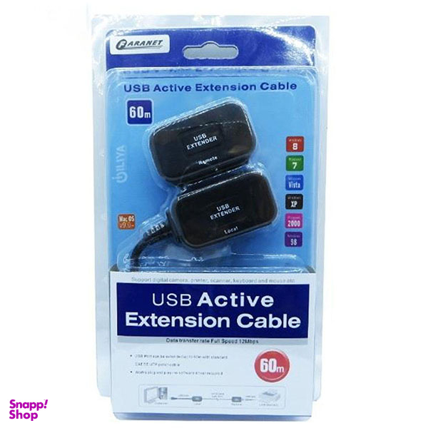 افزایش اکتیو USB 11 روی شبکه LAN تا 60 متر فرانت (Faranet) مدل FN-U1E60