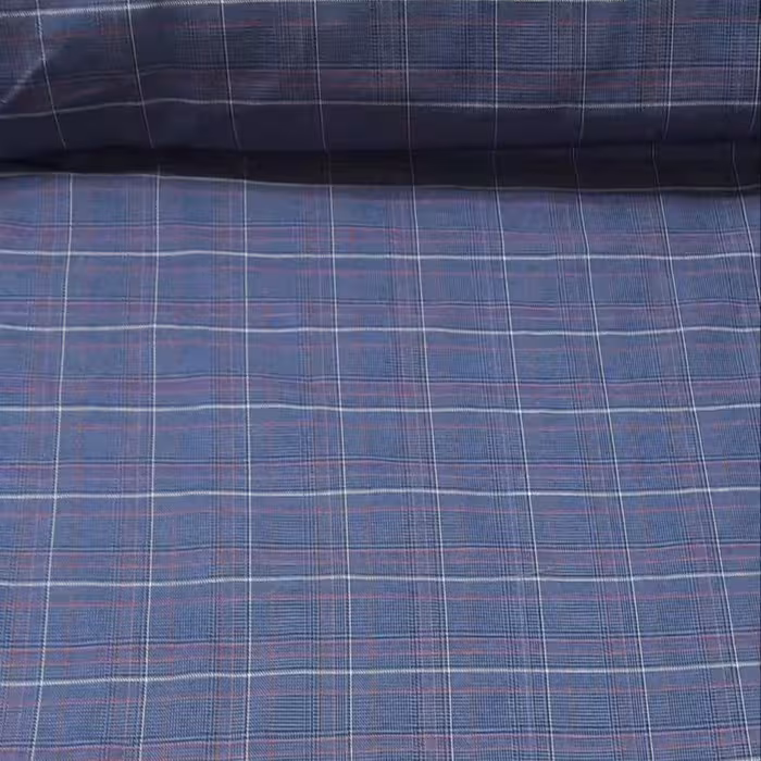 پارچه چهار خونه پنبه ای 