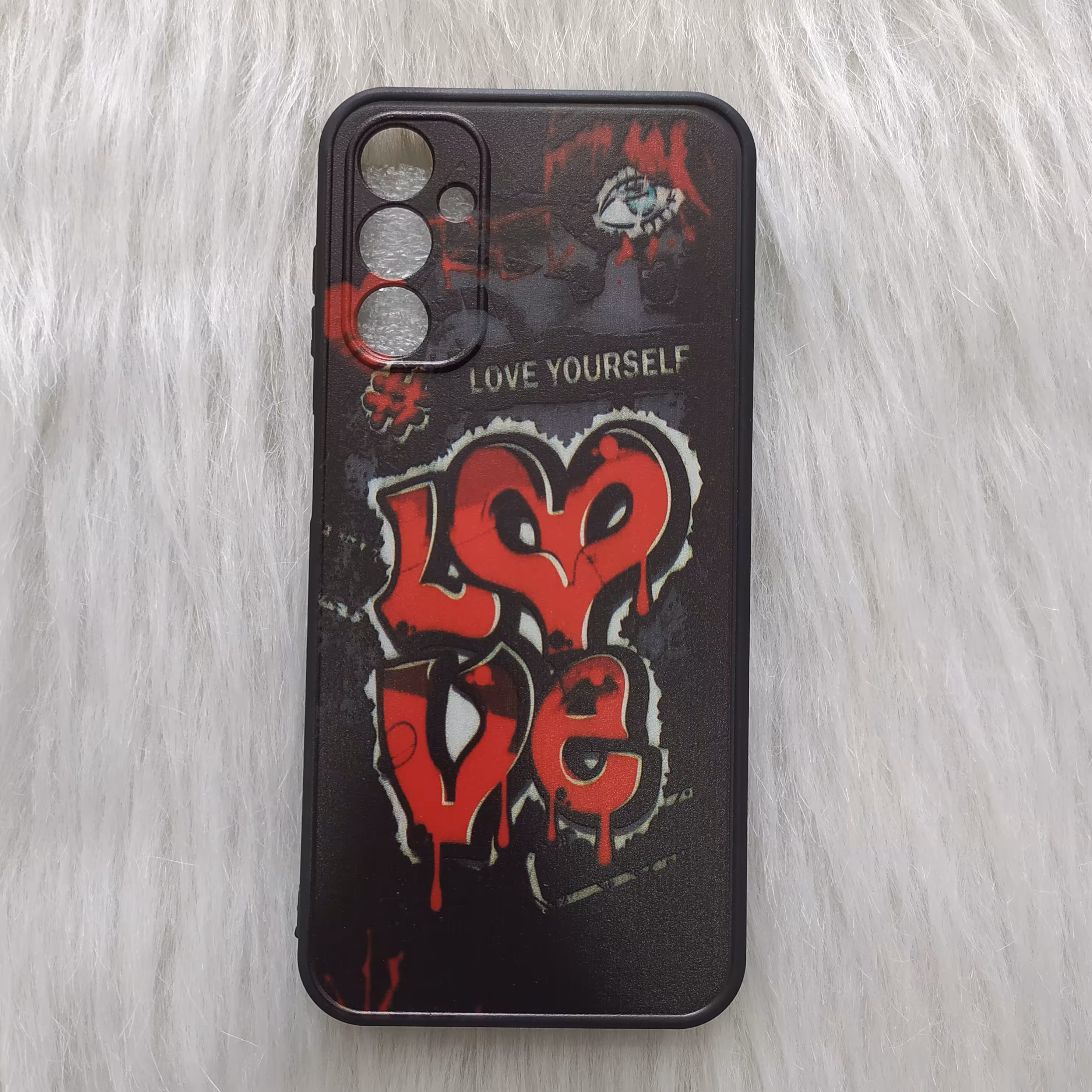 گارد A14 طرح دار ژله ای محافظ لنز دار  طرح love