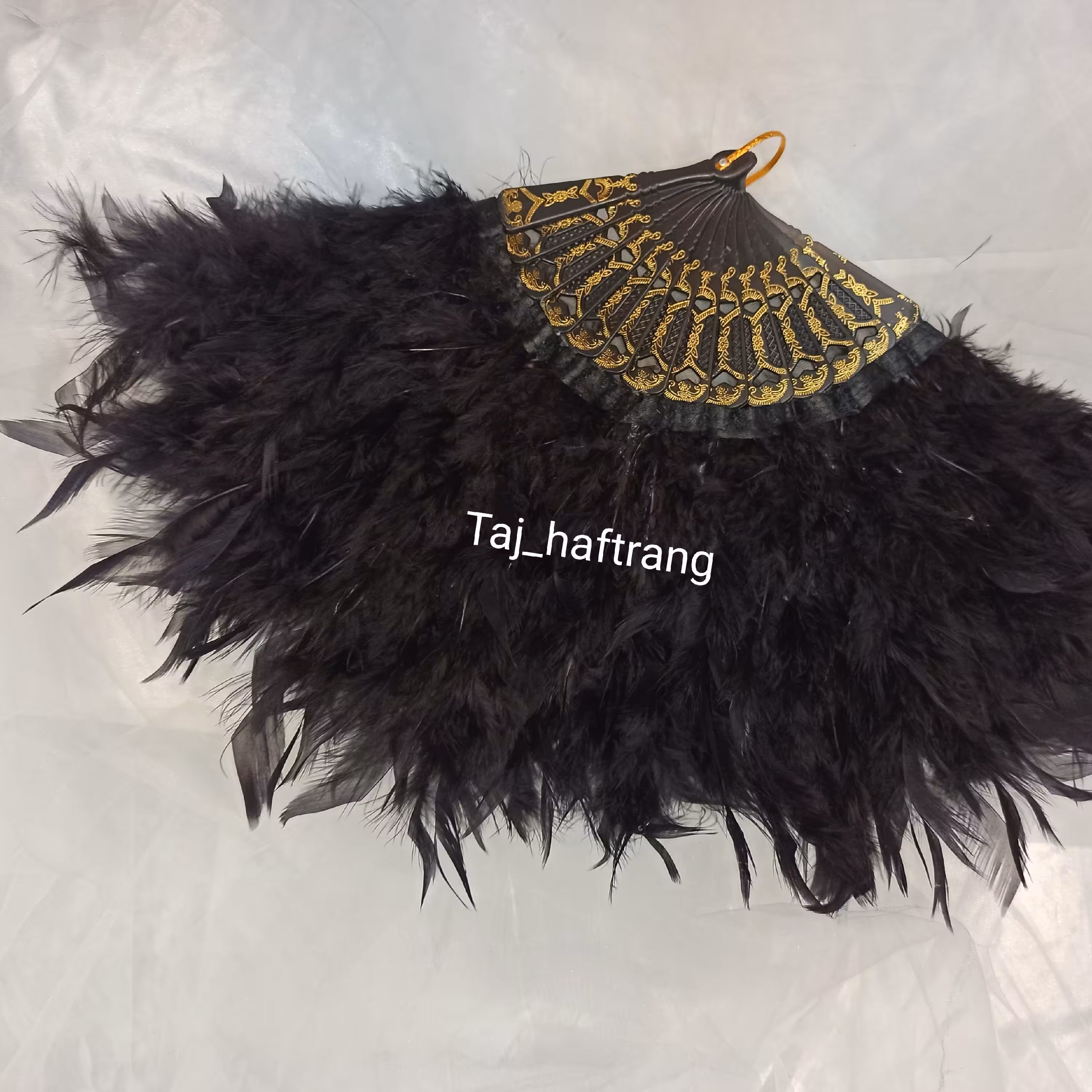 بادبزن پر مشکی فوق العاده شیک و مجلسی (پس کرایه)