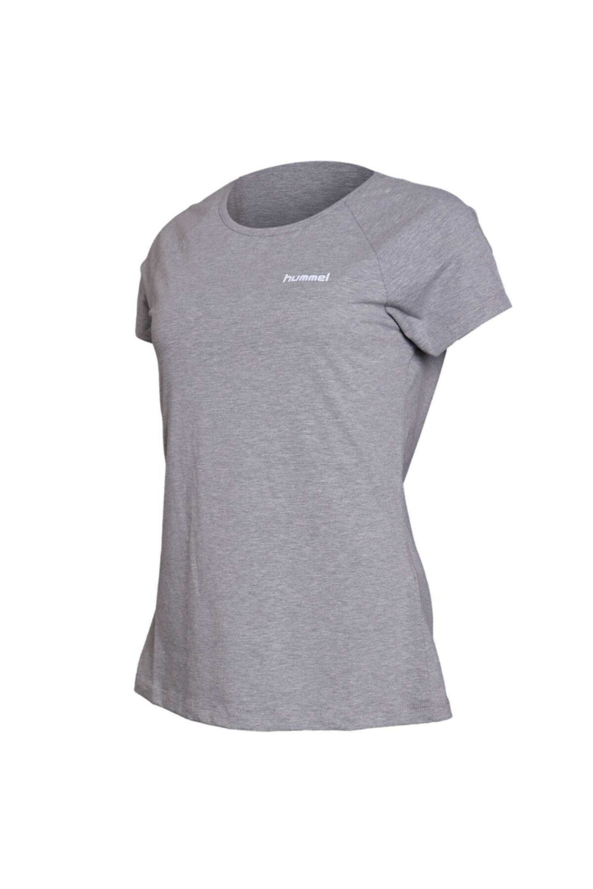تی شرت ورزشی سفید زنانه آستین کوتاه Daisi t shirt hummel