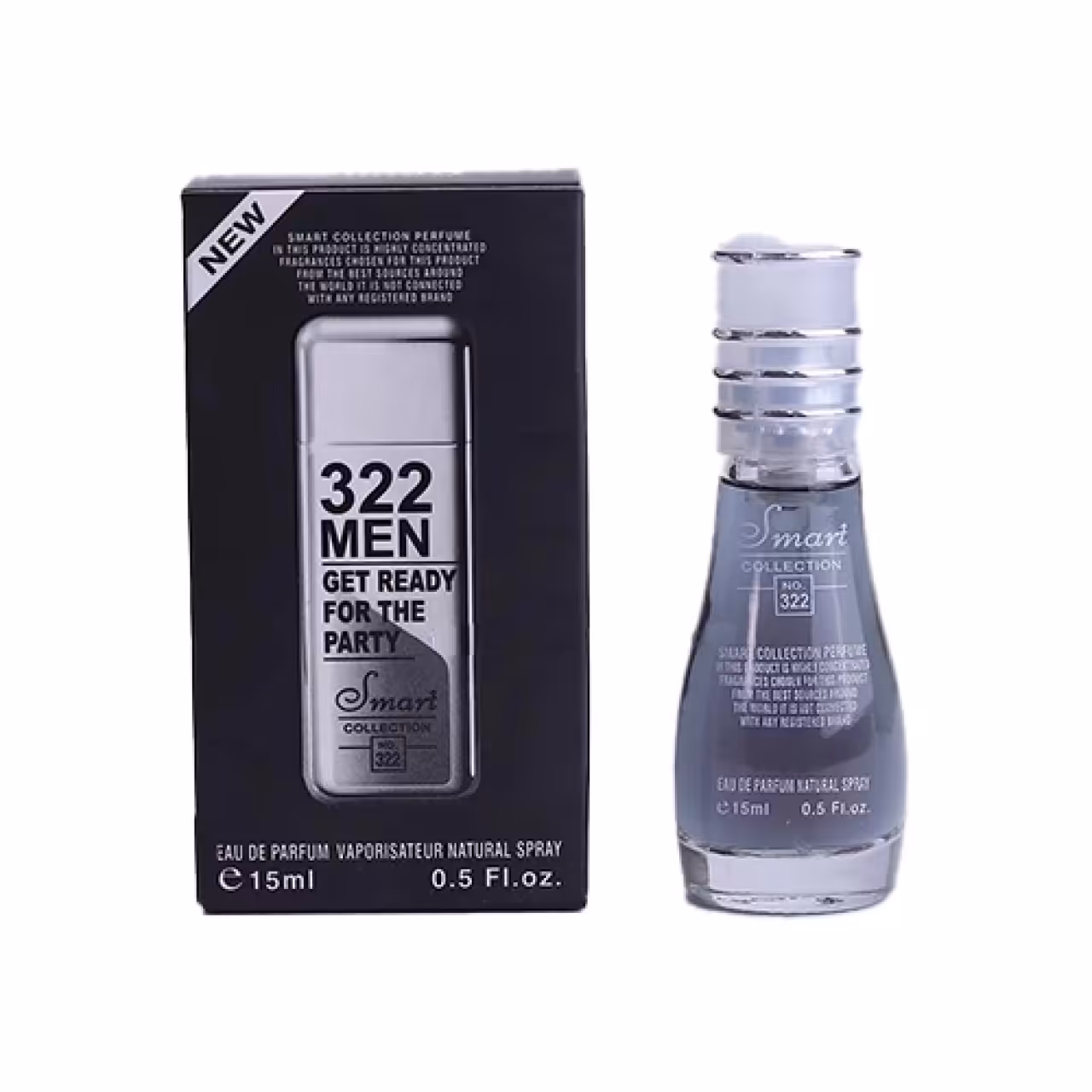 ادو پرفیوم مردانه اسمارت مدل کارولینا هررا 212 کد 322 حجم 15 میل