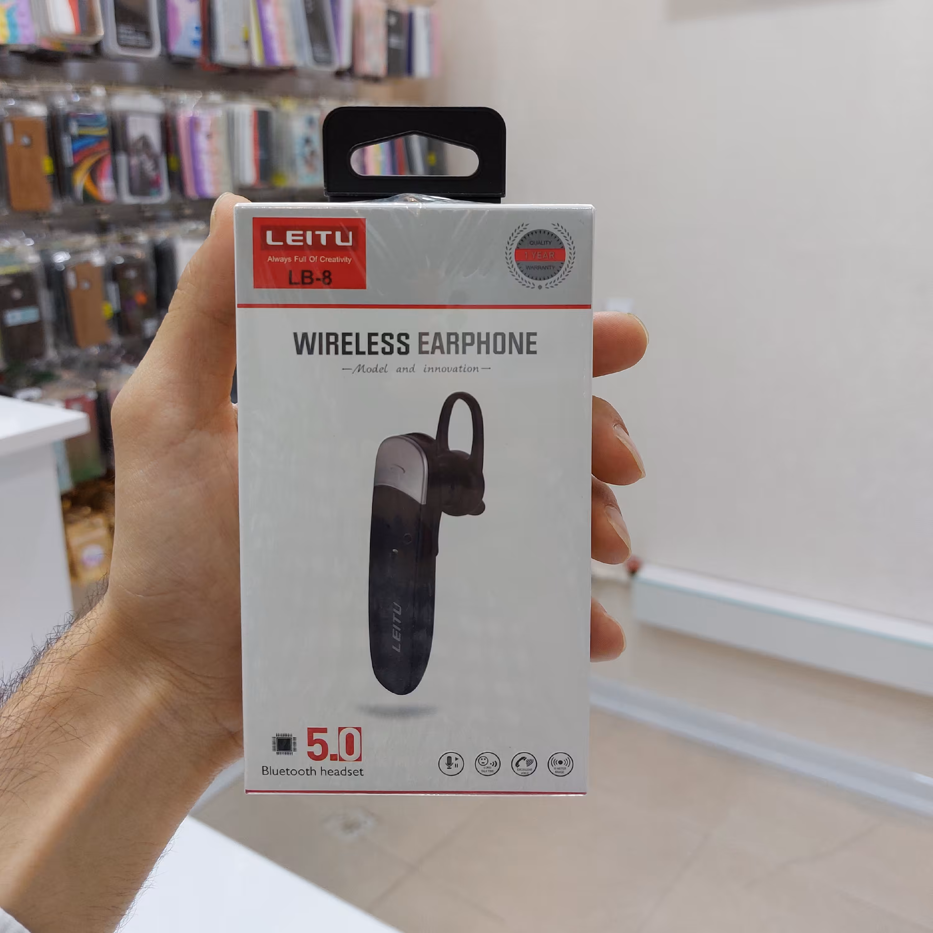 هدست بلوتوث برند LEITU مدل LB-8