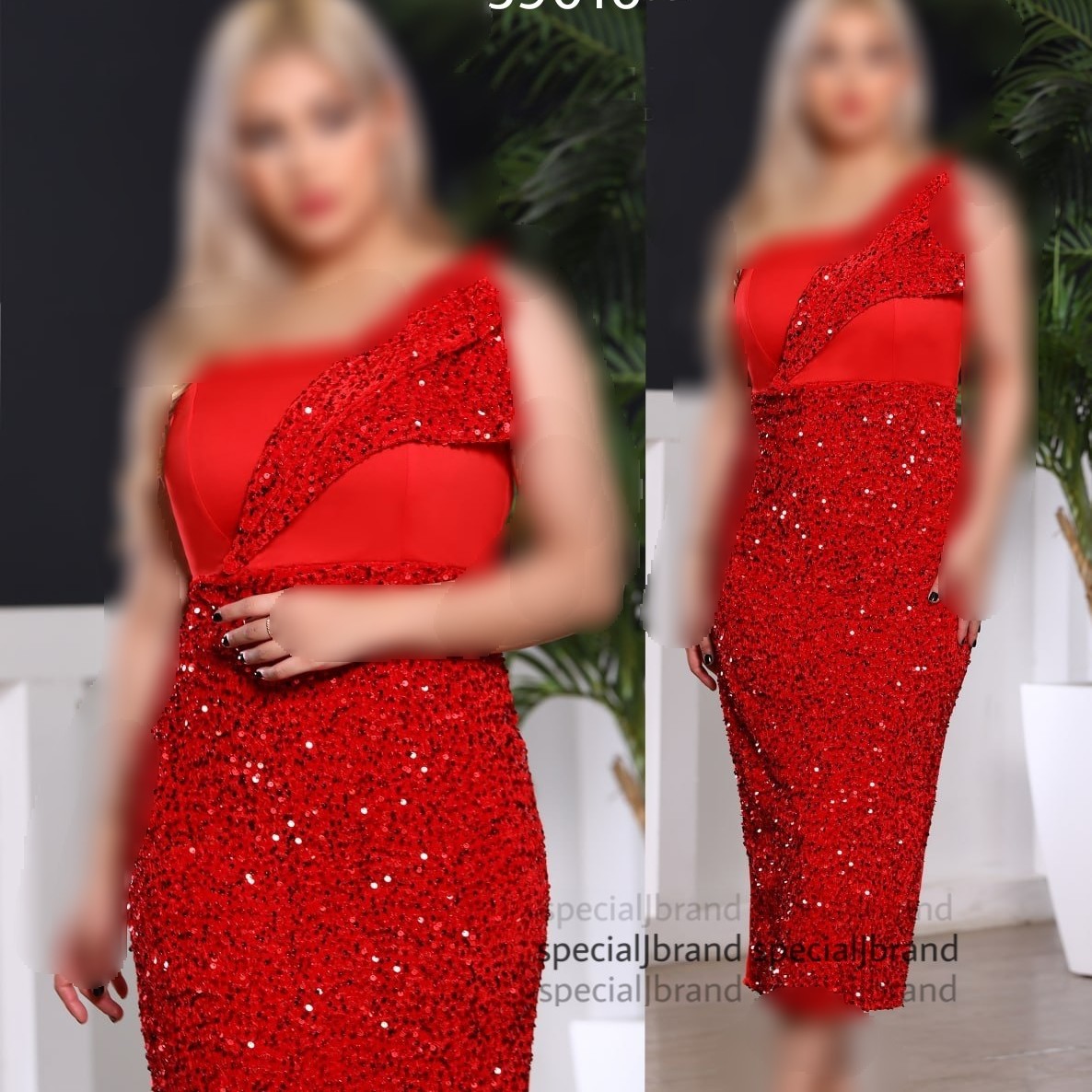 تونیک مجلسی دیارا دکلته و پولک چمنی