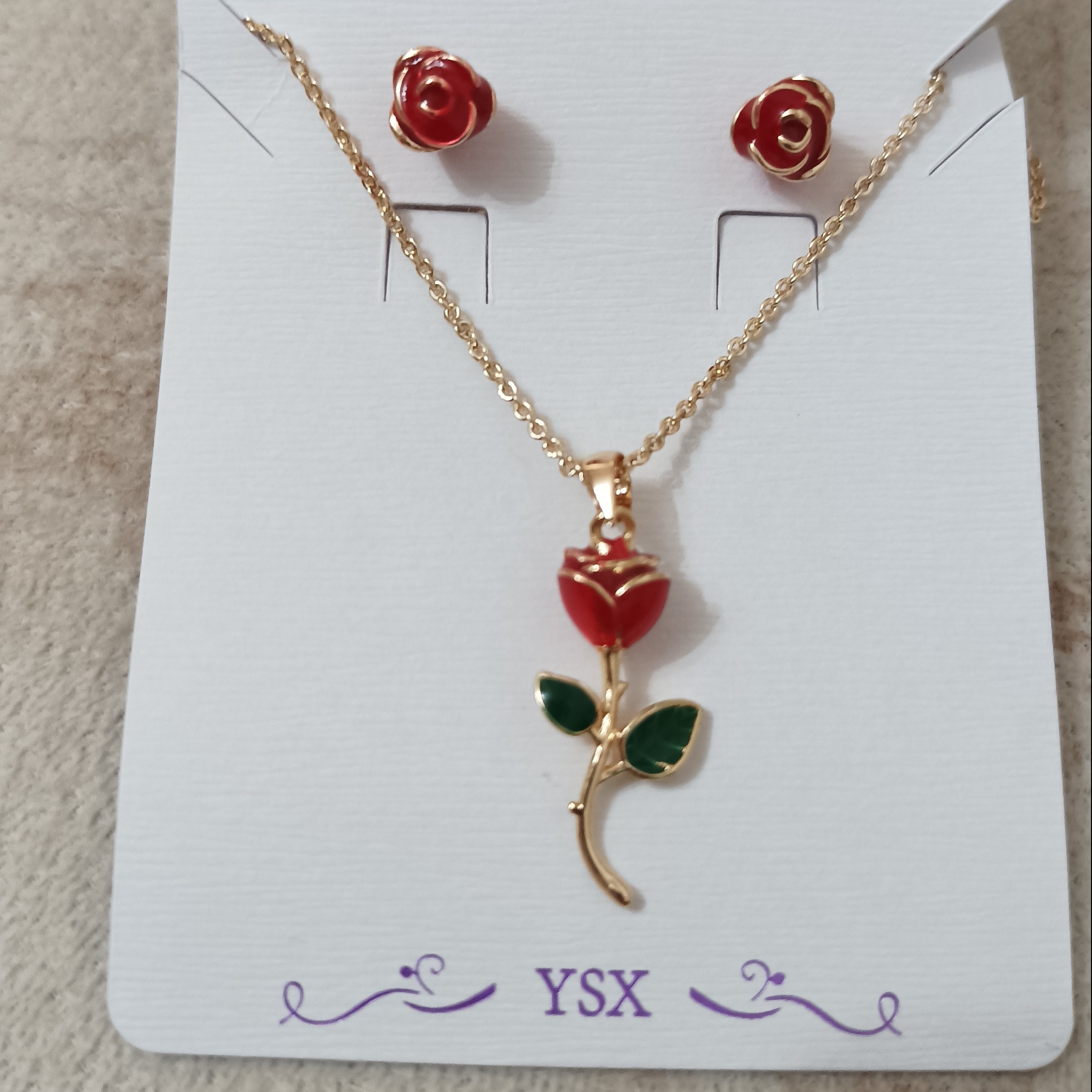 نیم ست گل رز از برند zj