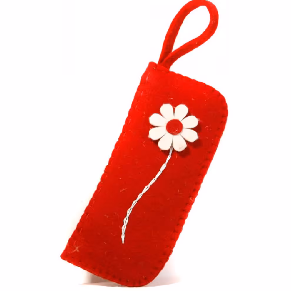 جامدادی گلدار نمدی