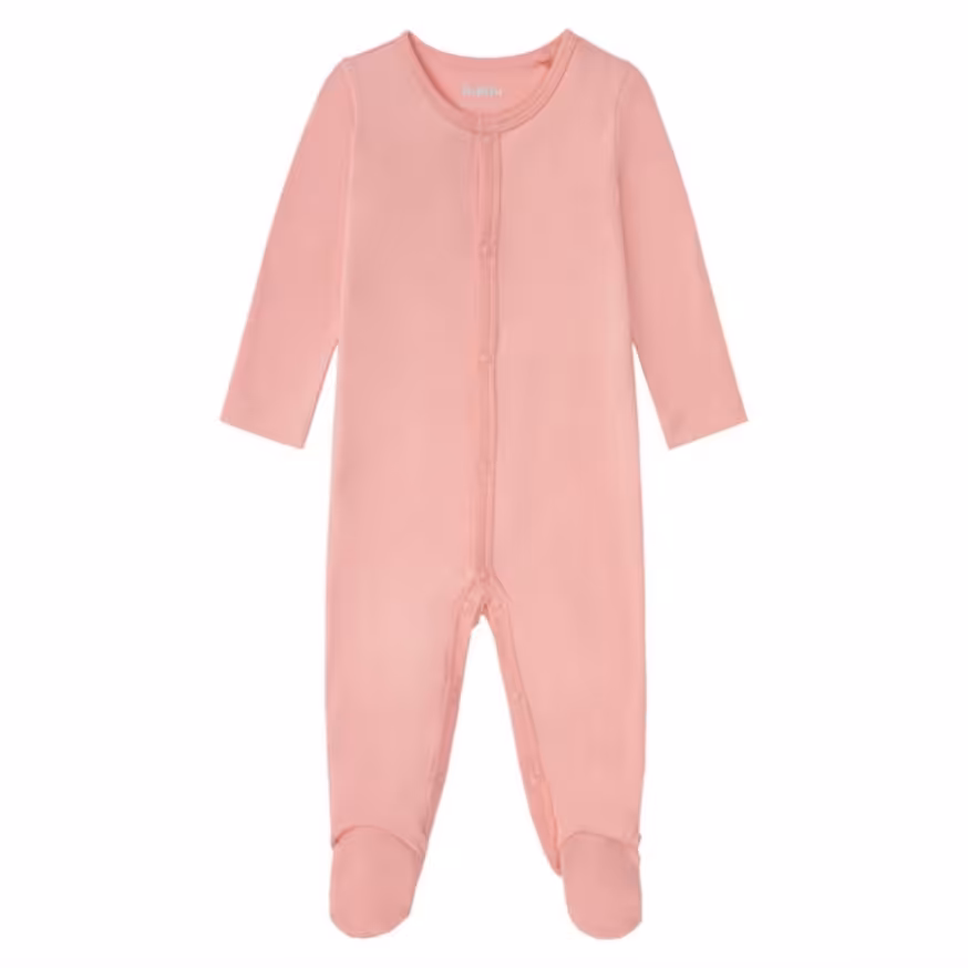 سرهمی تمام پنبه  نوزادی جلو دکمه ای جورابدار 4 تا 6  ماه لوپیلو آلمان کوچولوشاپ