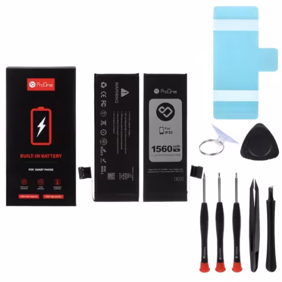 باتری گوشی موبایل پرووان مدل iPhone 5S با ظرفیت 1560 میلی آمپر ساعت به همراه ابزار کامل