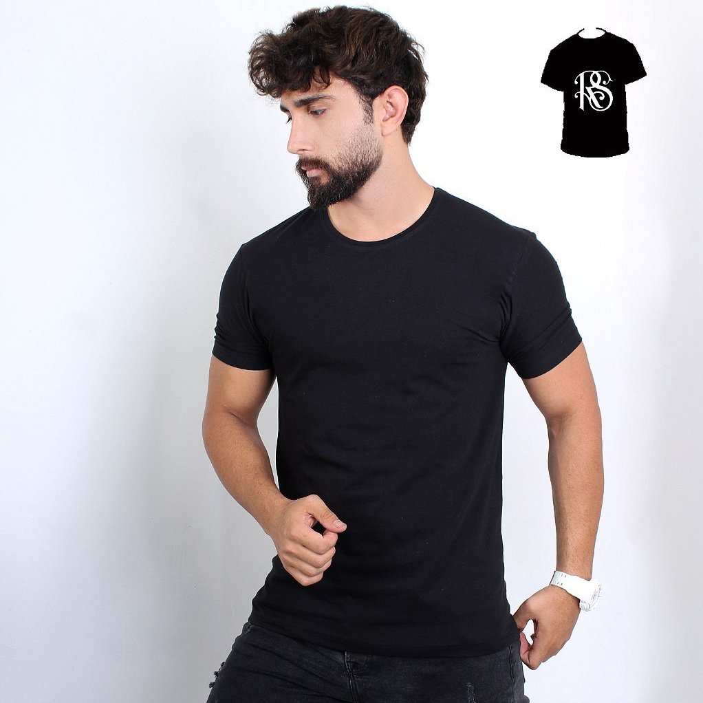 تیشرت مشکی ساده مردانه