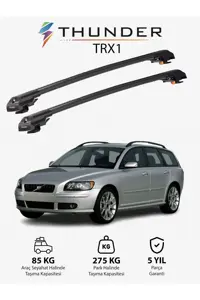 نوار محافظ خودرو خاکستری VOLVO V50 2004 2012 TRX1 CARRIER LOCKED SEARFALL حامل طاووس Thunder