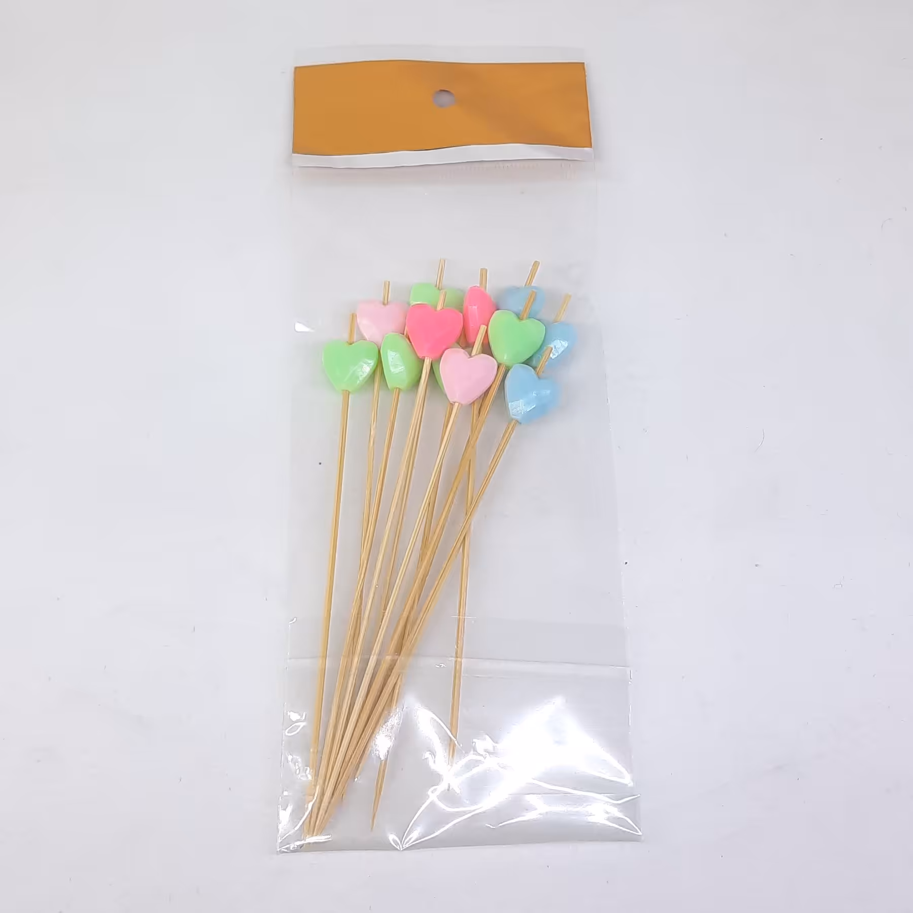 خلال تزئیتی 12 عددی طرح قلب (طول هر خلال 12 سانت)