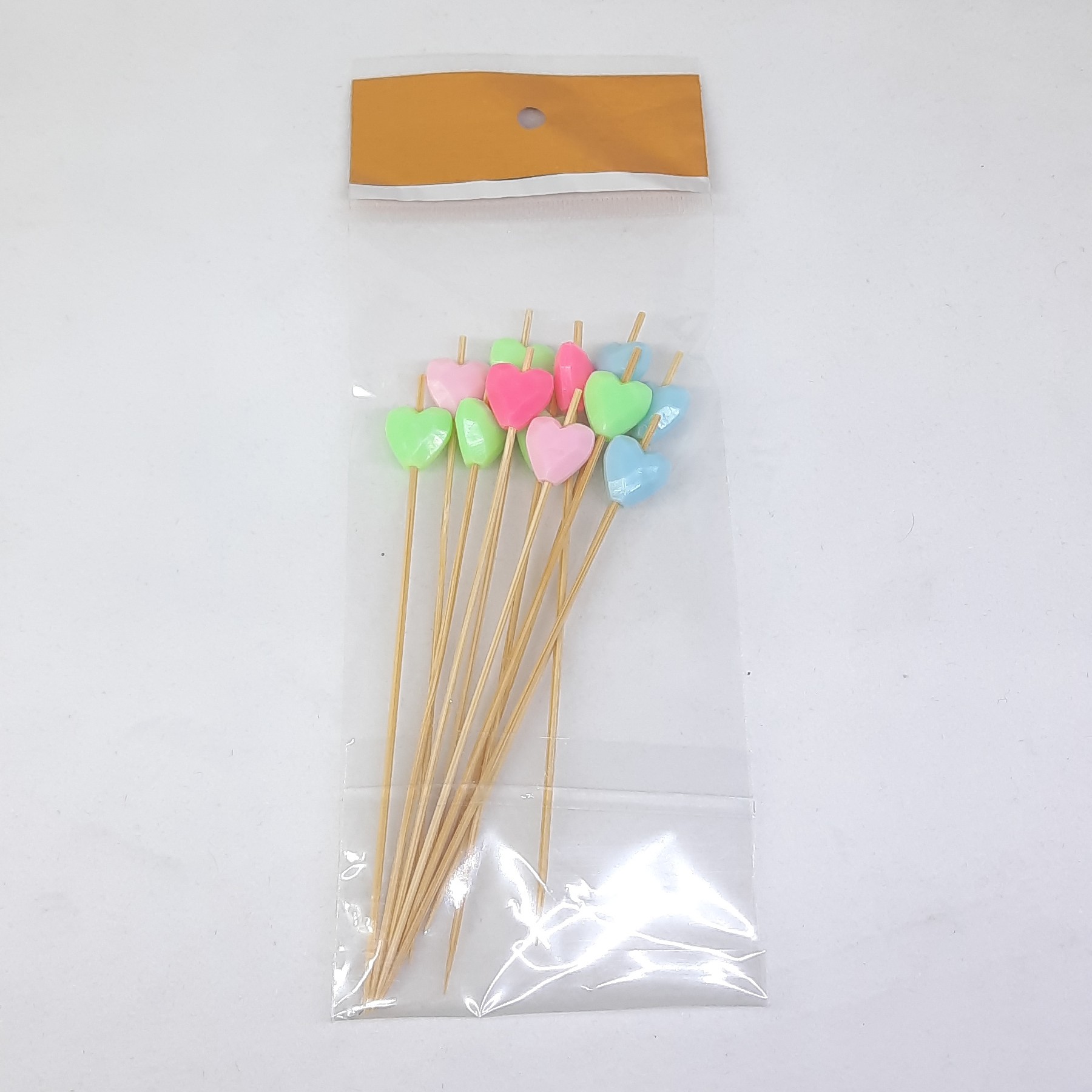 خلال تزئیتی 12 عددی طرح قلب (طول هر خلال 12 سانت)