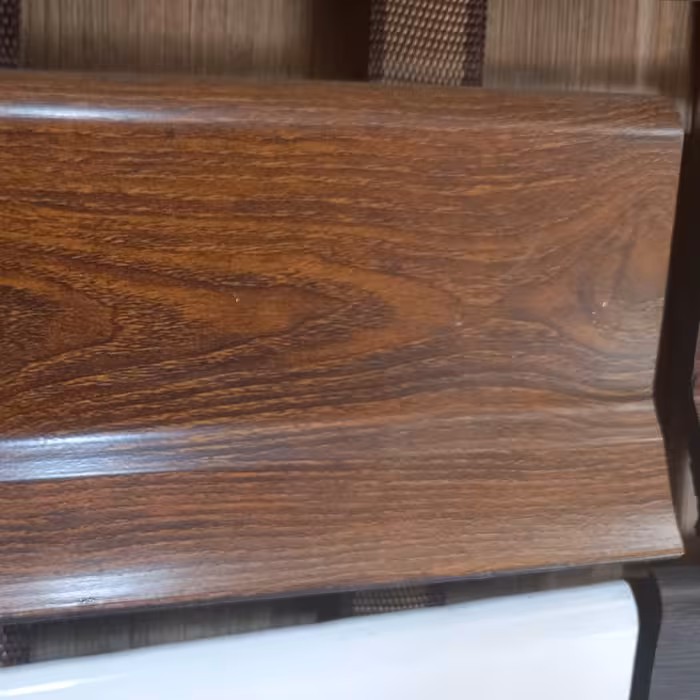 قرنیز پی وی سی گردویی 9سانت قرنیز  pvc طول 3 متر