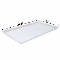 سینی قنادی سفید بسته شش عددی  75 در 46