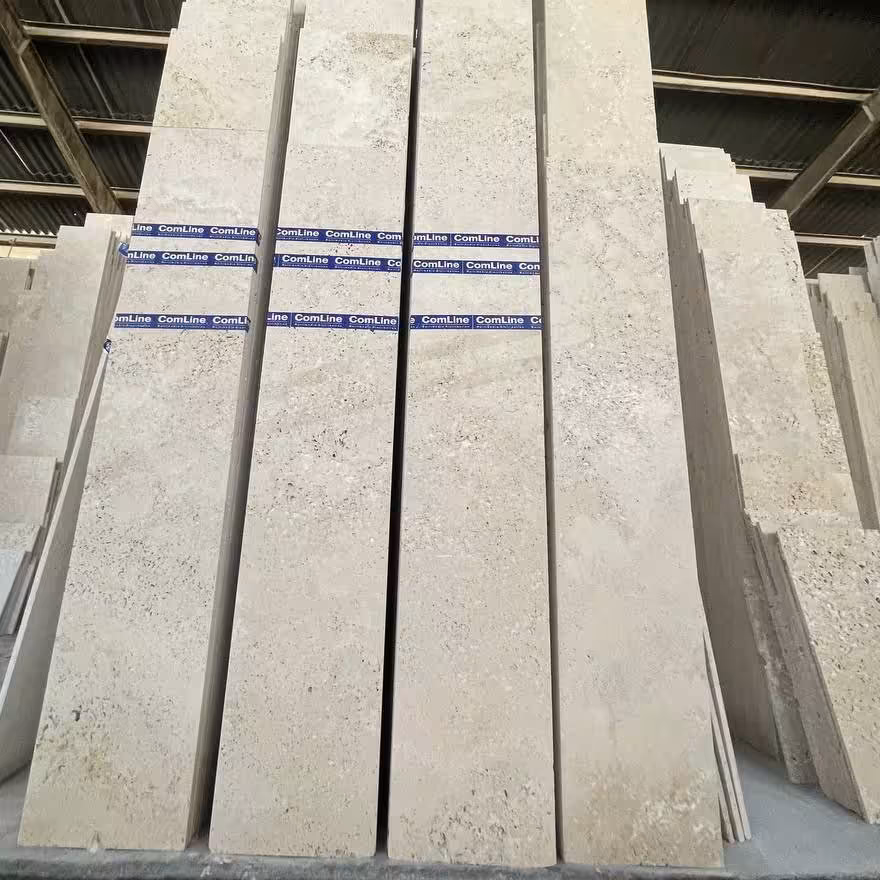 سنگ رنگ روشن نمای ساختمان