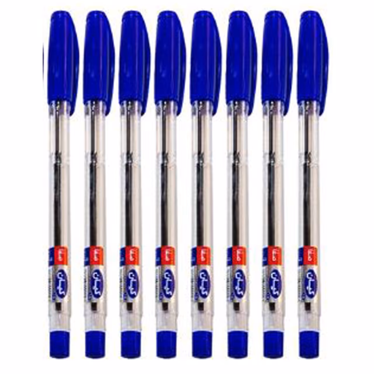 خودکار کیان آبی پک 8 عددی نوک 1.0  درشت نویس (پس کرایه)