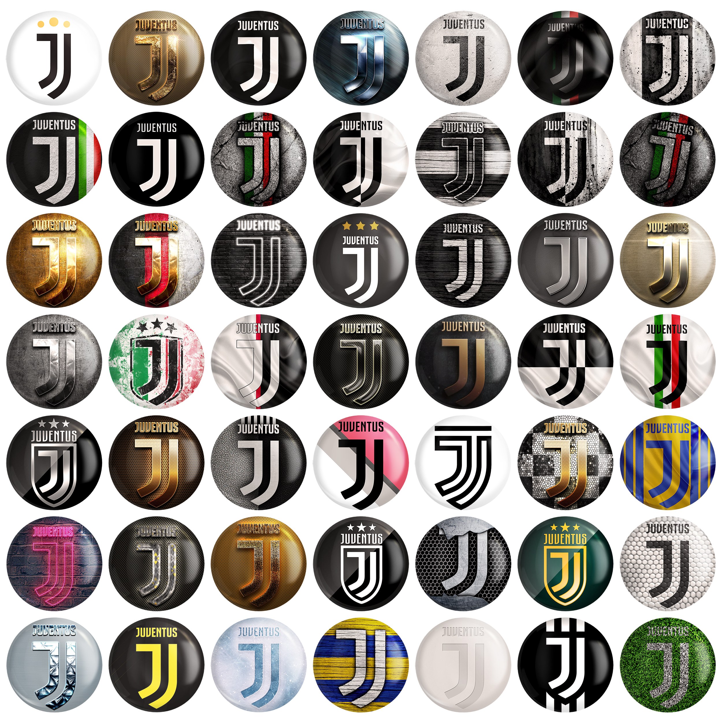 مگنت خندالو طرح باشگاه یوونتوس کد 121 مجموعه 50 عددی