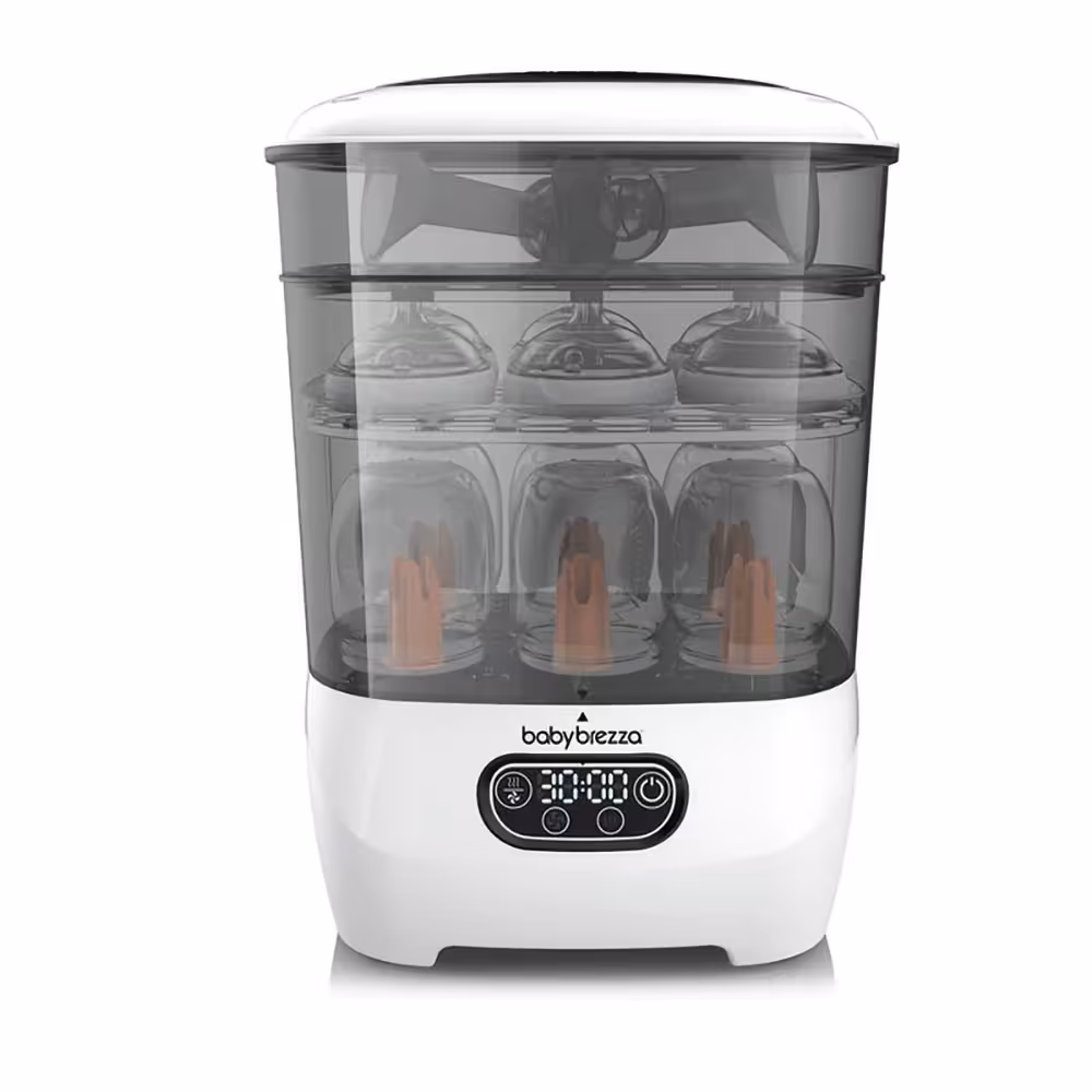 دستگاه استریل و خشک کن شیشه شیر بیبی برزا Baby Brezza Bottle Sterilizer and Dryer Advanced