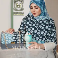 ست روسری یا شال و کیف پاسپورتی آبی برند مونتلا ارسال  به سراسر کشور