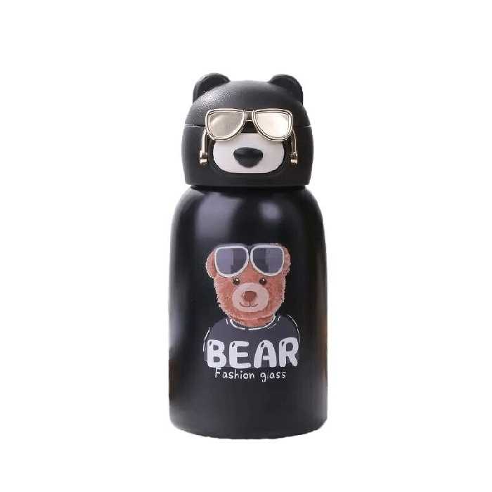 فلاسک کودک طرح خرس تدی و عینک دودی کد 910000111