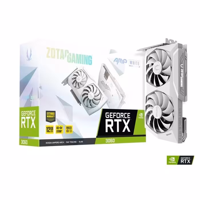 کارت گرافیک زوتک GAMING GeForce RTX 3060 AMP White Edition 12G