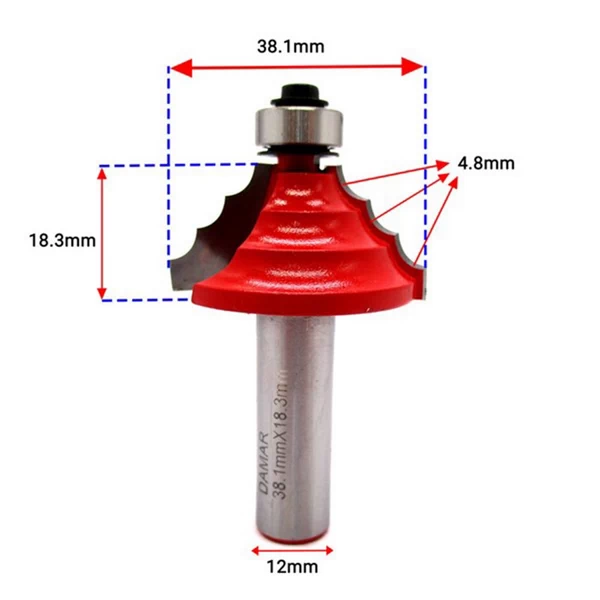 تیغ پروفيل لبه دامار DM613814G - ابزار یراق