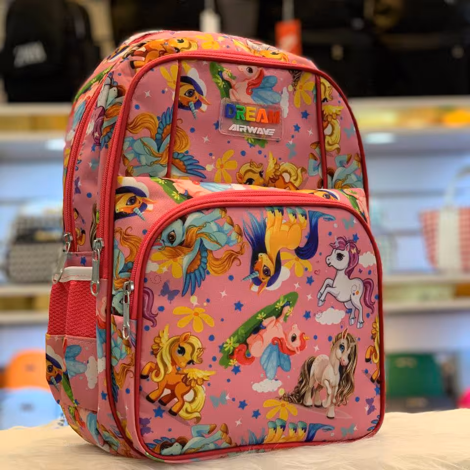 کوله مدرسه فانتزی   
ابعاد حدودی  30در40