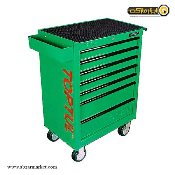 جعبه ابزار چرخ دار کشویی تاپ تول 227 پارچه مدل GCAJ0001