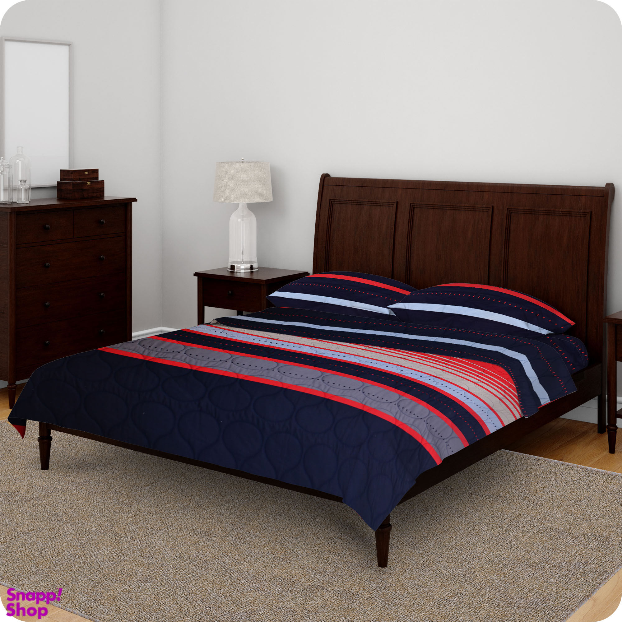 سرویس خواب بابل کارپت مدل تیسا طرح تامی دو نفره 4 تکه