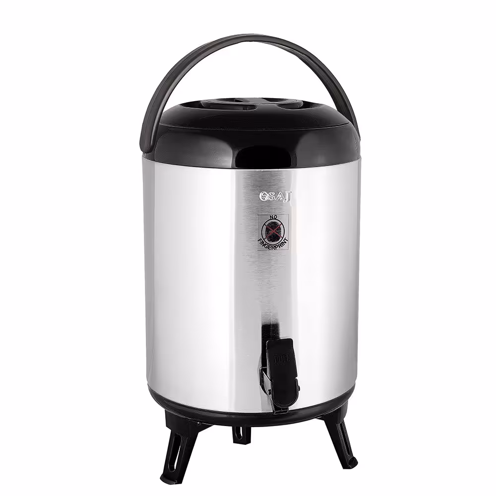 کلمن استیل ساج گنجایش 10 لیتری ،  بدنه و داخل استیل درجه یک 