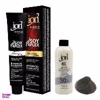 رنگ مو آیون (Ion) شماره 6.1 حجم 120 میلی‌لیتر رنگ بلوند دودی تیره + اکسیدان نه درصدی حجم 180 میلی‌لیتر