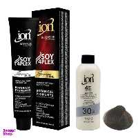 رنگ مو آیون (Ion) شماره 61 حجم 120 میلی‌لیتر رنگ بلوند دودی تیره + اکسیدان نه درصدی حجم 180 میلی‌لیتر