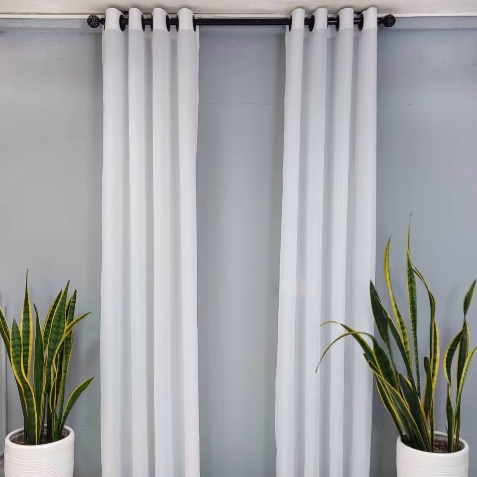 پرده پانچ حریر ساده دوخته آماده نصب عرض 140 سانتی متر در ارتفاع دلخواه سفارشی ( قیمت هر قواره)