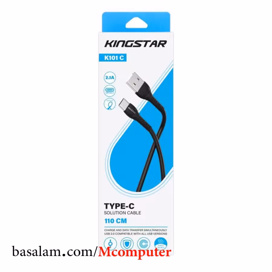 کابل شارژ  تایپ سی کینگ استار مدل k101C