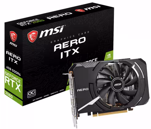 کارت گرافیک ام اس آی مدل GeForce RTX 2060 AERO ITX OC با حافظه 6 گیگابایت