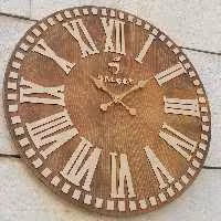 ساعت دیواری چوبی بلوط مدل سنپطرزبورگ (saint Petersburg) قطر 60 با موتور تایوانی